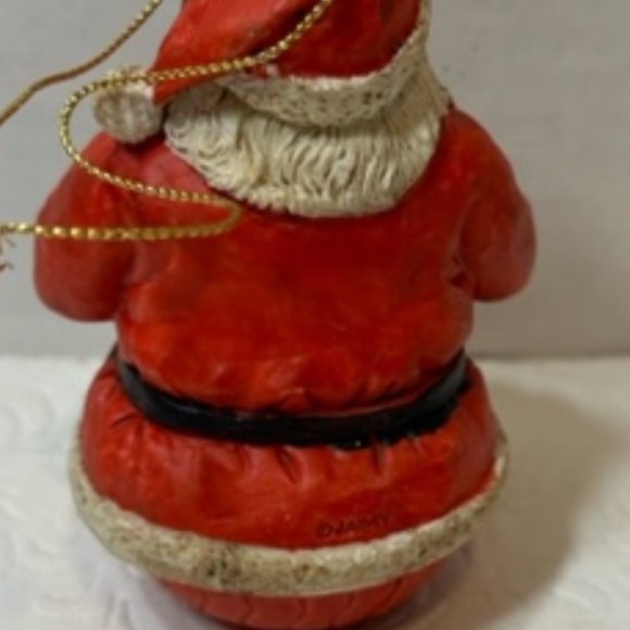 VTG Jaimy Santa Claus Christmas Tree Hanging Ornament Round Bottom Taiwan - Picture 4 of 13